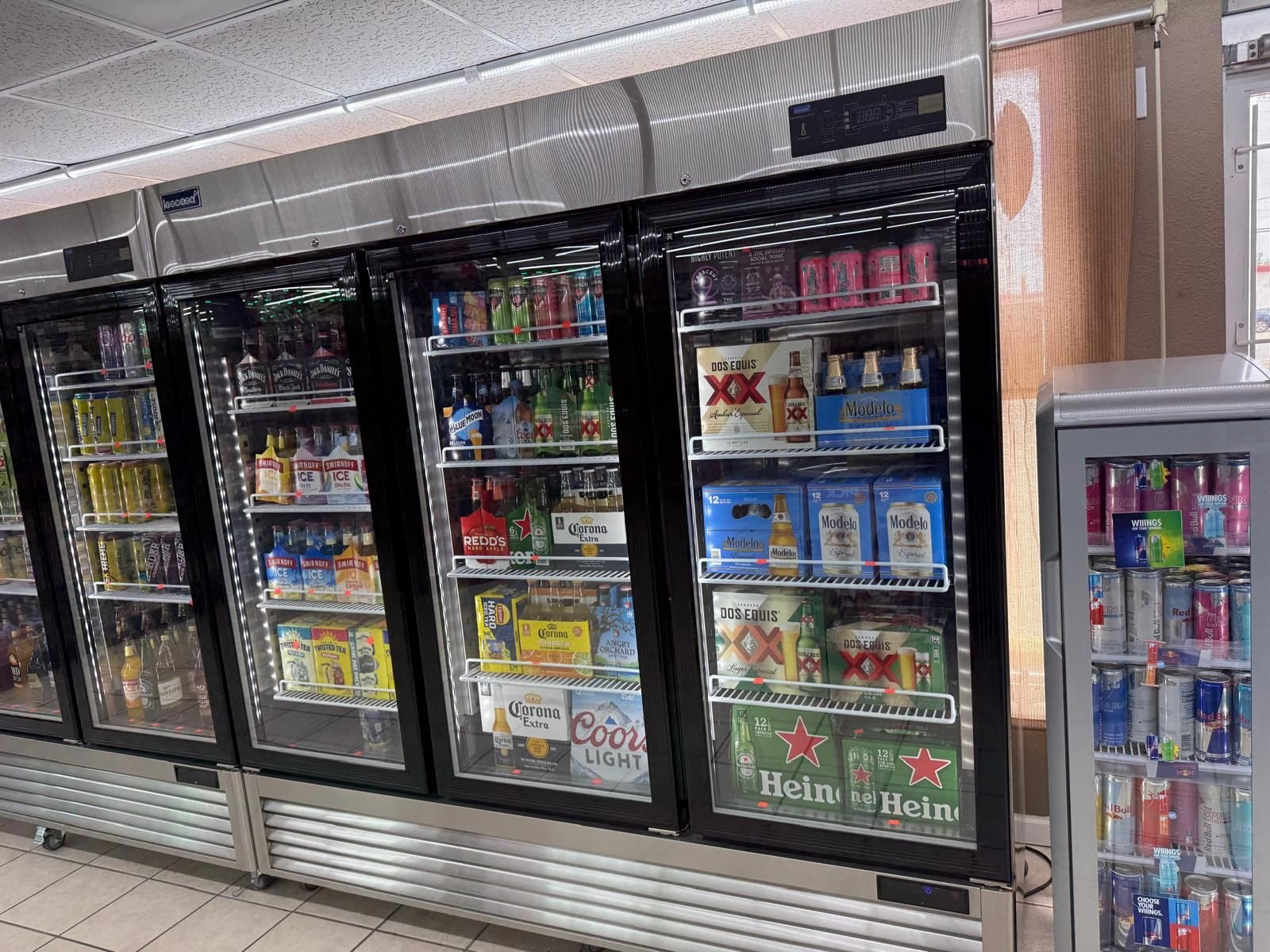 Cold beer selection